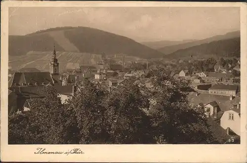 Ilmenau Thueringen Panorama Kat. Ilmenau