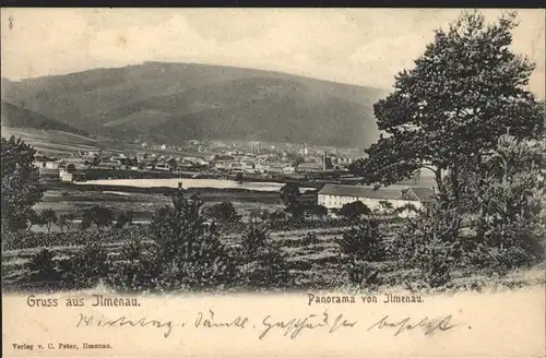 Ilmenau Thueringen Panorama Kat. Ilmenau