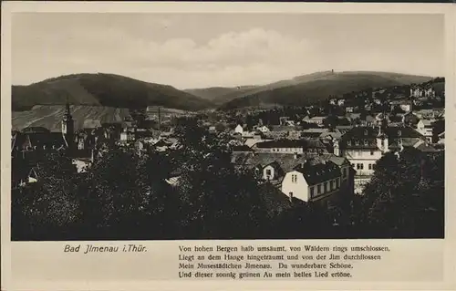 Ilmenau Thueringen Panorama Kat. Ilmenau