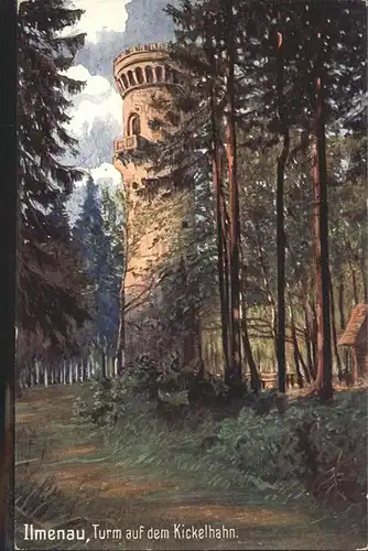 Ilmenau Thueringen Kickelhahn Turm Kat. Ilmenau