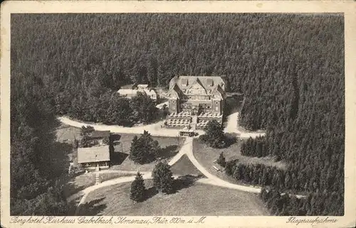 Ilmenau Thueringen Berghotel Gabelbach Fliegeraufnahme Kat. Ilmenau