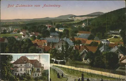 Bad Liebenstein Panorama mit Sanatorium Kat. Bad Liebenstein