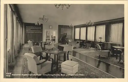 Bad Liebenstein VEB Heinrich Mann Sanatorium Empfangshalle Kat. Bad Liebenstein