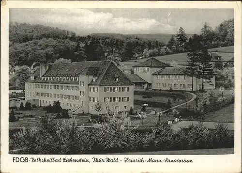 Altenstein Bad Liebenstein Heinrich Man Sanatorium Kat. Bad Liebenstein