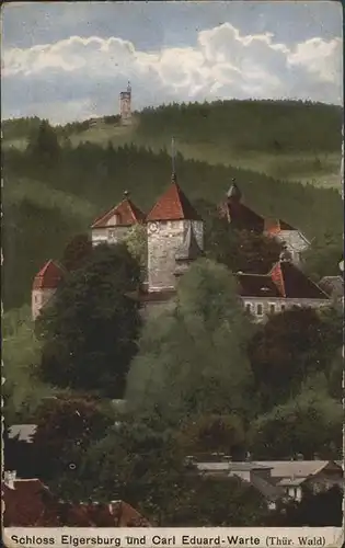 Elgersburg Schloss und Carl Eduard Warte Kat. Elgersburg