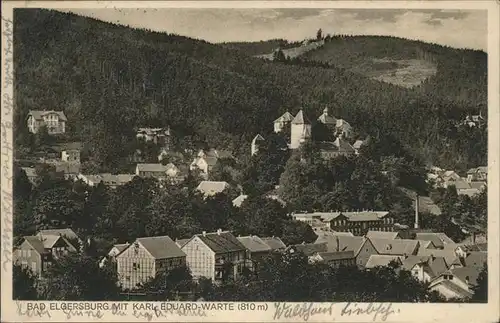 Elgersburg Ortsansicht mit Schloss Kat. Elgersburg