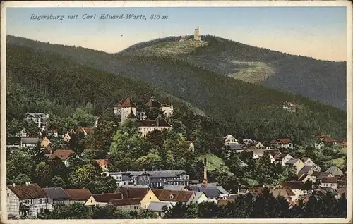 Elgersburg mit Schloss und Carl Eduard Warte Kat. Elgersburg
