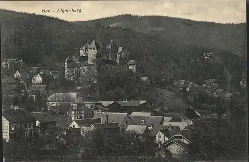 Elgersburg Ortsblick mit Schloss Kat. Elgersburg