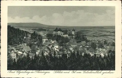 Elgersburg Ortsansicht mit Schloss Kat. Elgersburg