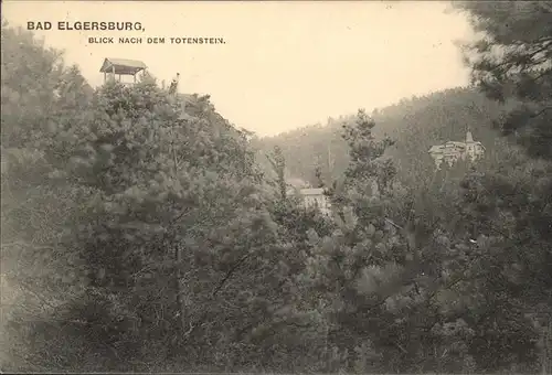 Elgersburg Blick zum Totenstein Kat. Elgersburg