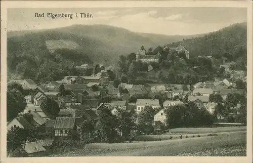 Elgersburg Ortsansicht mit Schloss Kat. Elgersburg