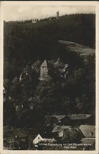 Elgersburg Schloss mit Carl Eduard Warte Kat. Elgersburg