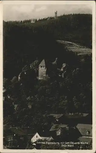 Elgersburg Schloss mit Carl Eduard Warte Kat. Elgersburg