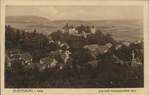 Elgersburg Schloss Elgersburg von der Preussenhoehe aus Kat. Elgersburg