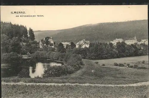 Ilmenau Thueringen Am Ritzebuehler Teich Kat. Ilmenau