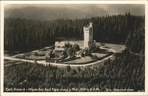 Elgersburg Fliegeraufnahme Carl Eduard Warte Kat. Elgersburg