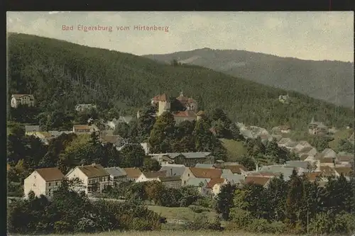 Elgersburg Panorama mit Schloss vom Hirtenberg Kat. Elgersburg