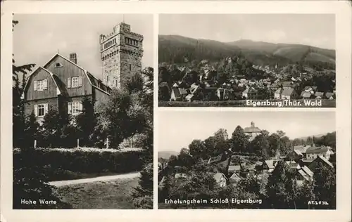 Elgersburg Hohe Warte Panorama Schloss Elgersburg Kat. Elgersburg