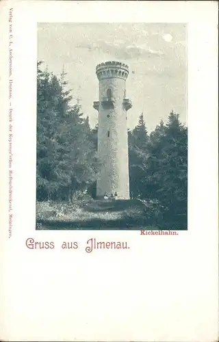 Ilmenau Thueringen Kickelhahn Turm Kat. Ilmenau