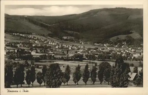 Ilmenau Thueringen Panorama Kat. Ilmenau