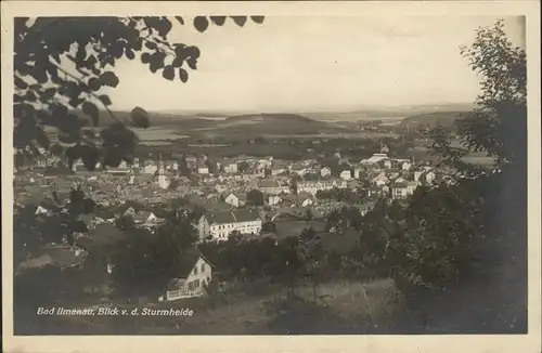 Ilmenau Thueringen Panorama von der Sturmheide Kat. Ilmenau