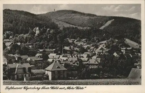 Elgersburg Panorama mit Hohe Warte Kat. Elgersburg