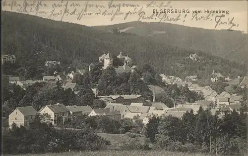 Elgersburg Blick vom Hirtenberg Kat. Elgersburg