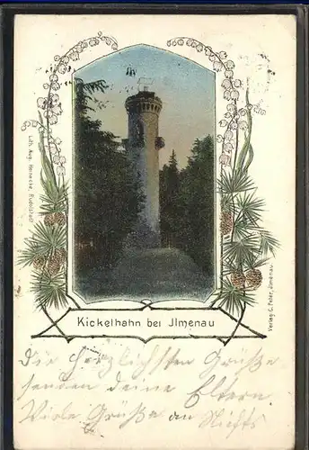 Ilmenau Thueringen Kickelhahn Turm Kat. Ilmenau