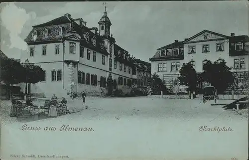 Ilmenau Thueringen Marktplatz Kat. Ilmenau