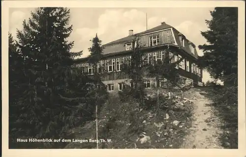 Ilmenau Thueringen Haus Hoehenblick auf dem Langen Berg Kat. Ilmenau