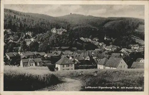 Elgersburg Panorama mit Hoher Warte Kat. Elgersburg