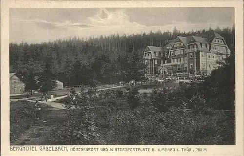 Ilmenau Thueringen Berghotel Gabelbach Kat. Ilmenau