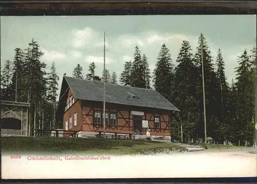 Gabelbach Thueringen Gabelbachhaeuschen Kat. Langewiesen