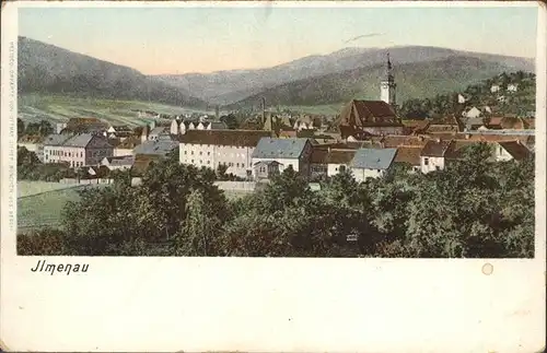 Ilmenau Thueringen Ortsansicht Kirche Kat. Ilmenau