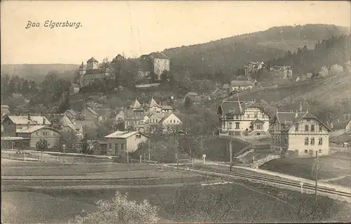 Elgersburg Ortsansicht mit Schloss Kat. Elgersburg