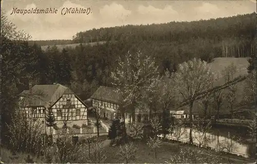 Greiz Thueringen Naupoldsmuehle im Muehltal Kat. Greiz