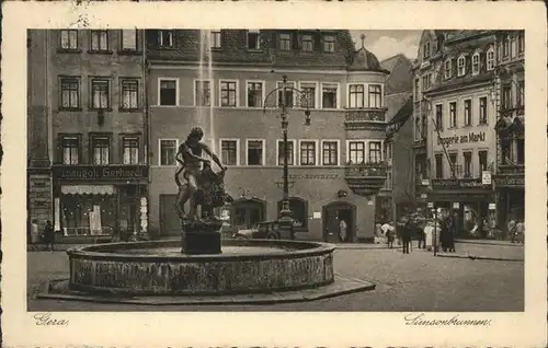 Gera Markt Simsonbrunnen Kat. Gera