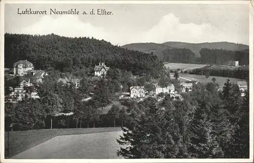Neumuehle Elster Panorama Luftkurort Kat. Neumuehle Elster