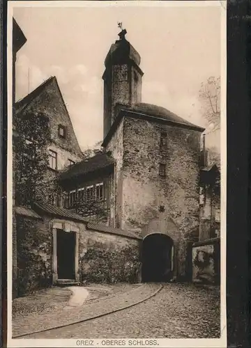 Greiz Thueringen Oberes Schloss Tor Turm Kat. Greiz