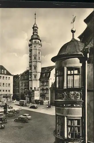 Gera Apothekenerker Rathaus Markt Simsonbrunnen Kat. Gera