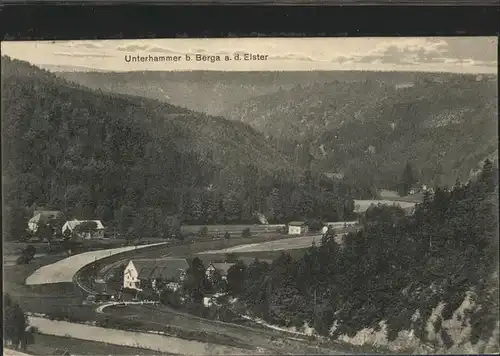 Unterhammer Berga Elster Ausflugsziel Panorama Elstertal Kat. Berga Elster