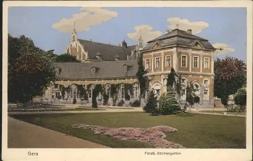 Gera Fuerstlicher Kuechengarten Schlosspark Kat. Gera