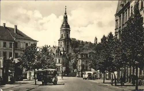 Greiz Thueringen August Bebel Strasse Kirche Kat. Greiz