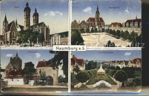 Naumburg Saale Marktplatz Louisenstr. Dom Marientor Kat. Naumburg