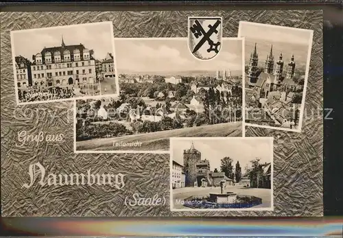 Naumburg Saale Wappen Marientor Rathaus Kat. Naumburg
