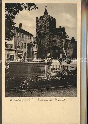 Naumburg Saale Brunnen Marientor Kat. Naumburg