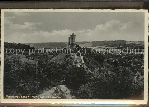 Naumburg Saale Ruine Dorf Saaleck Kat. Naumburg