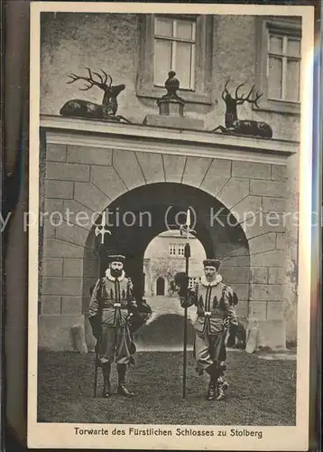 Stolberg Harz Torwarte Fuerstlichesn Schlosses  Kat. Stolberg Harz