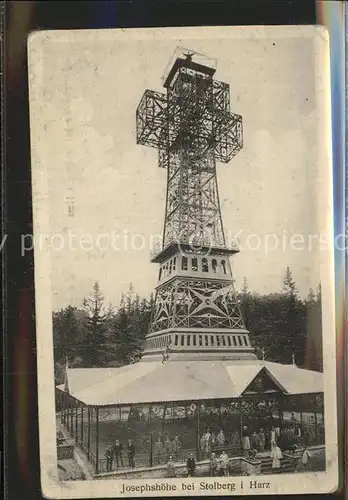 Stolberg Harz Aussichtsturm Josephshoehe Kat. Stolberg Harz