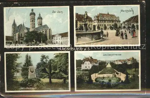 Naumburg Saale Marktplatz Louisenstr. Jahn Denkmal Kat. Naumburg